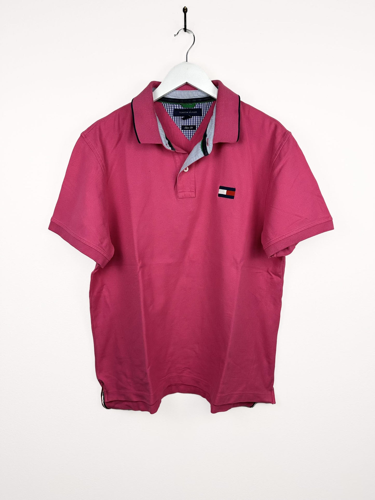 Polo Tommy Hilfiger rosa 90s (25p18) - L