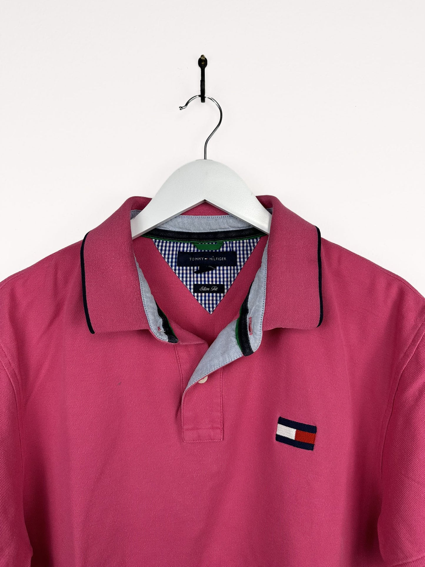 Polo Tommy Hilfiger rosa 90s (25p18) - L
