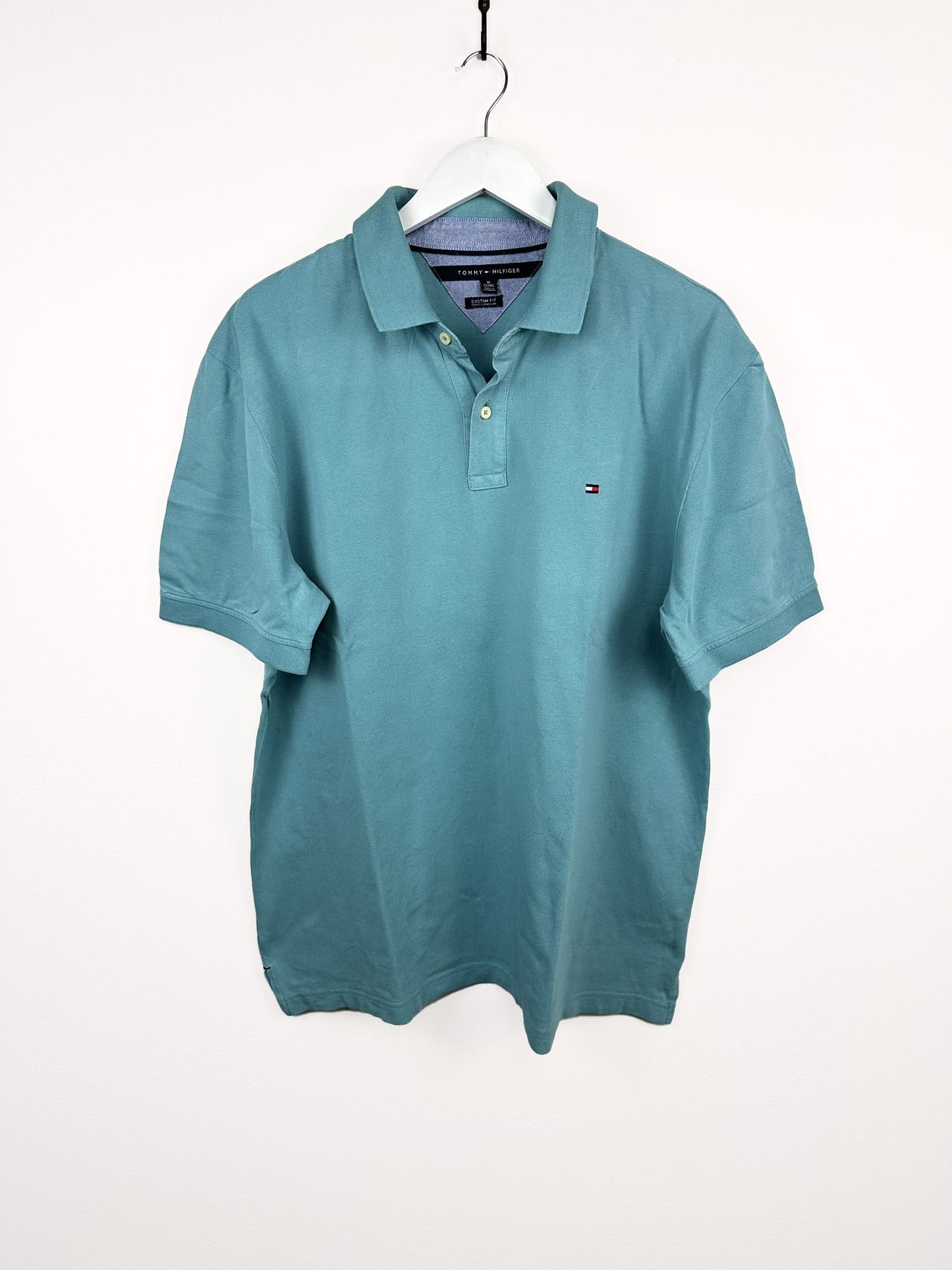 Polo Tommy H. verde acqua 90s (25p25) - XL