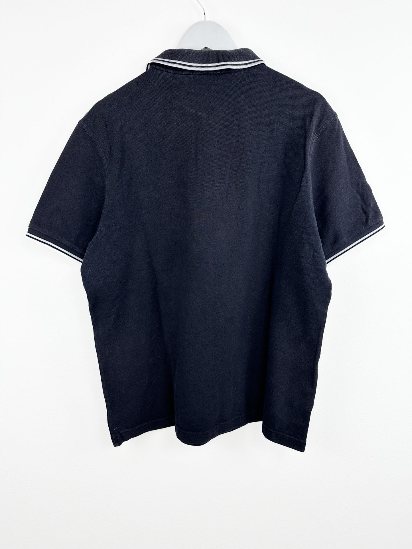 Polo Fred Perry nera bianca (25p55) - XL