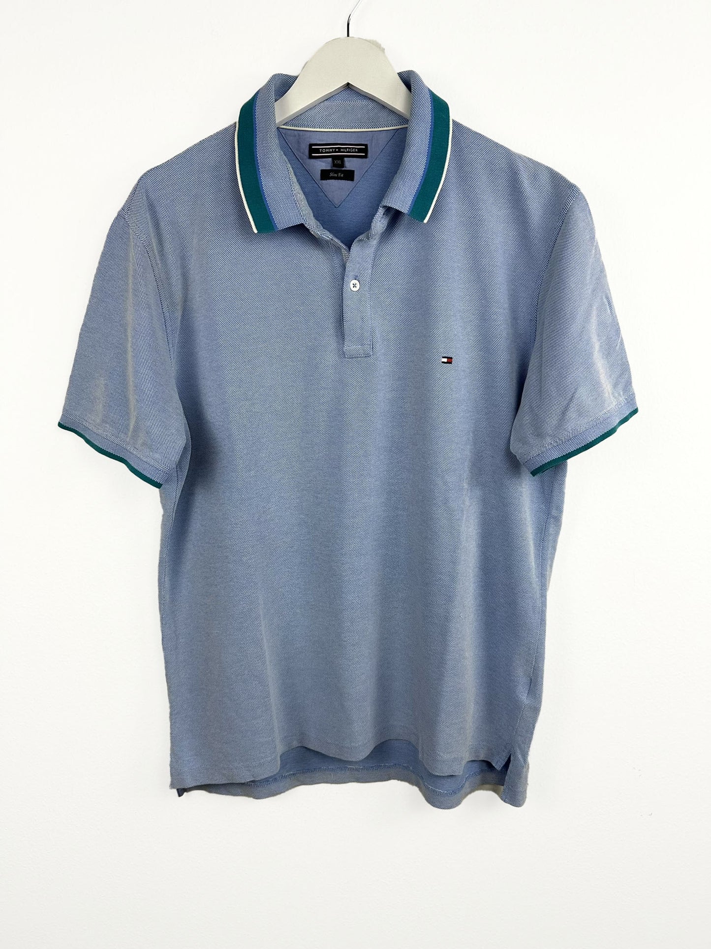 Polo Tommy Hilfiger azzurra (25p61) - XXL