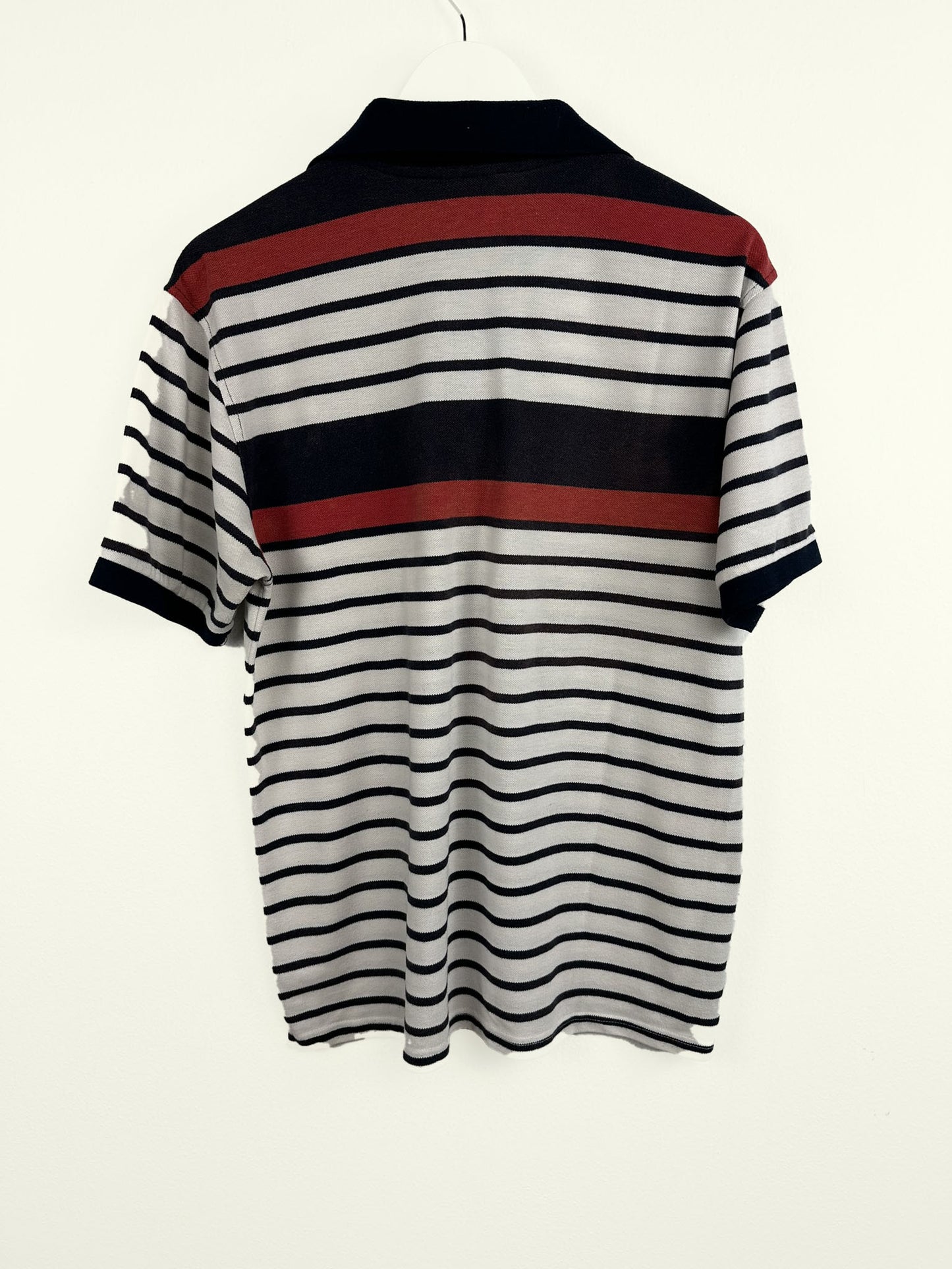 Polo Lacoste rossa a righe (25p62) - L