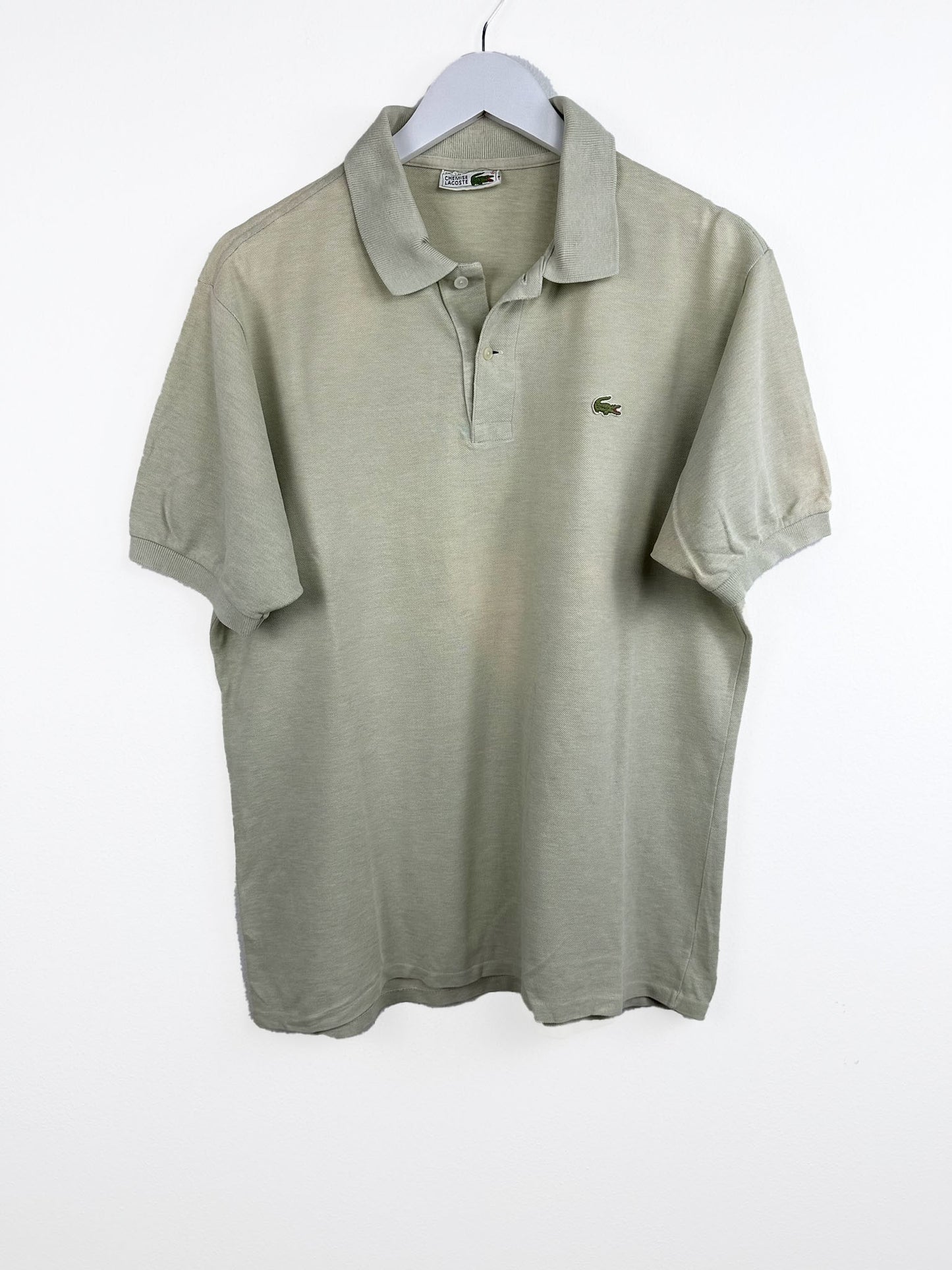 Polo Lacoste beige 90s (25p64) - XL/L
