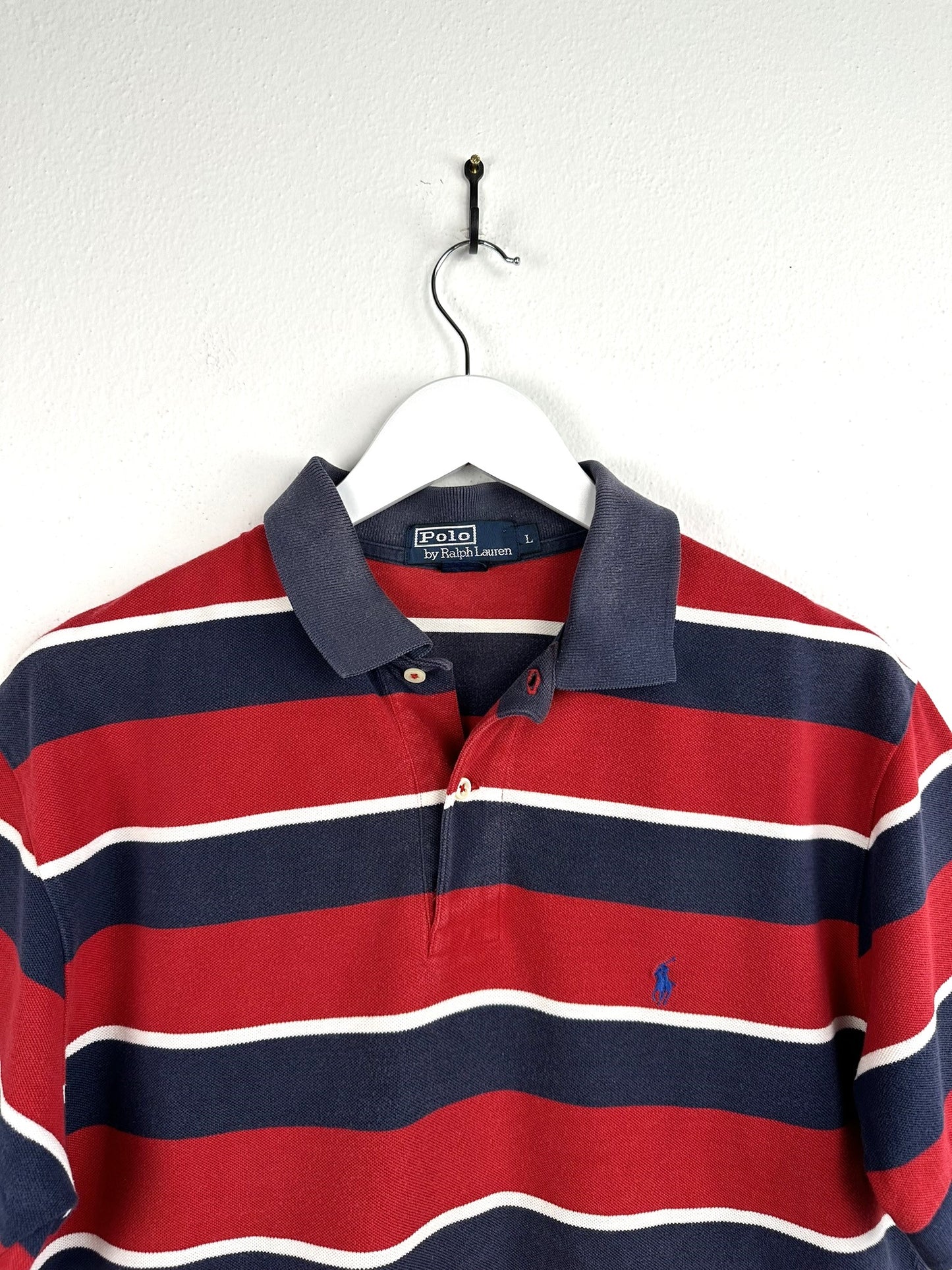 Polo Ralph Lauren rossa a righe (25p77) - L