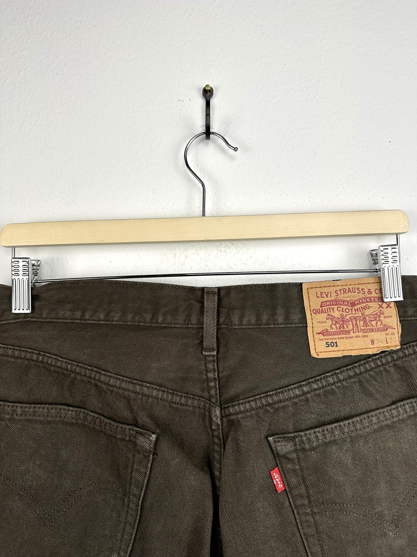 Jeans Levi's 501 marroni (25pa11) W34L36