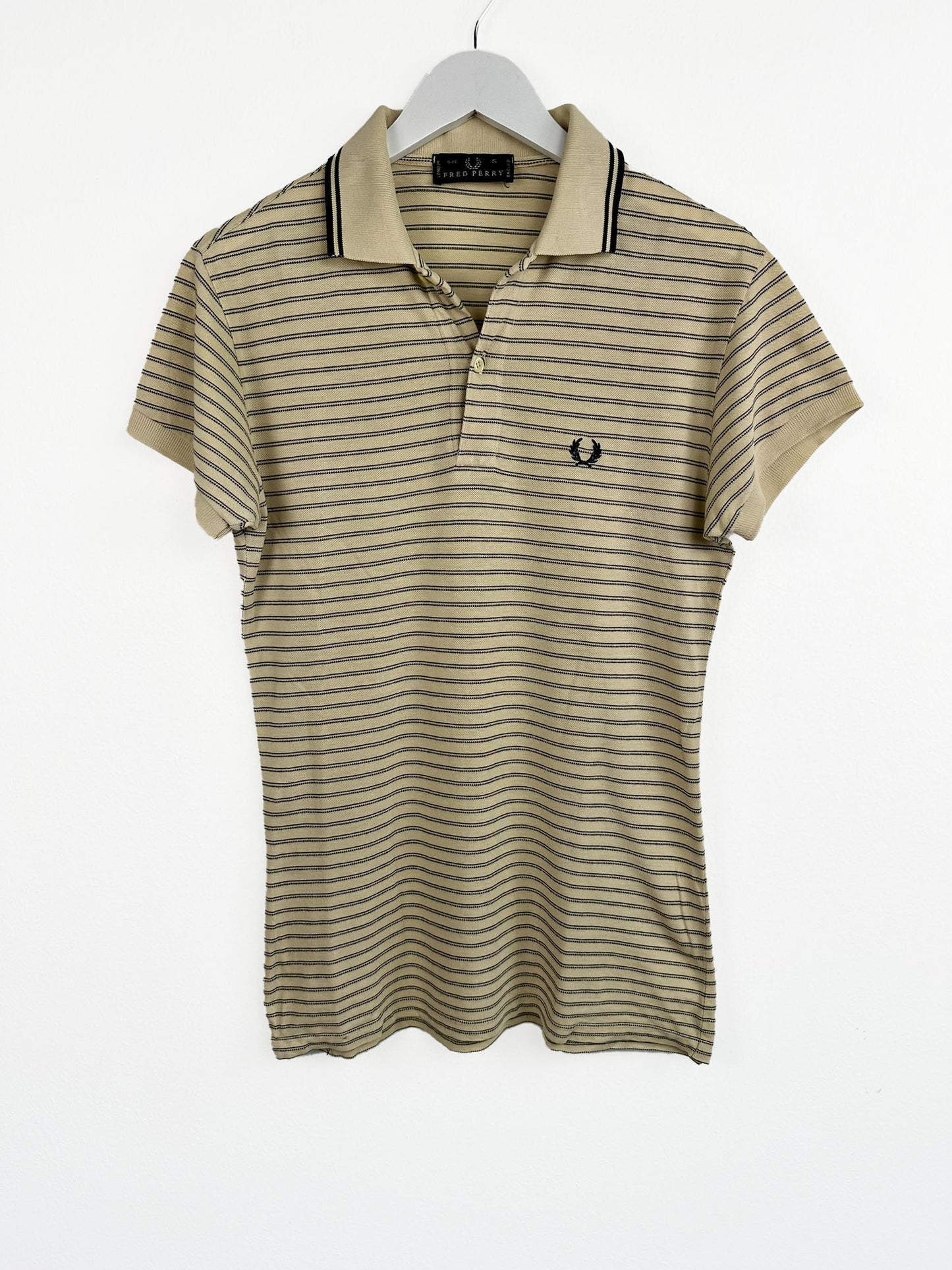 Polo Fred Perry beige a righe (25p80) - S