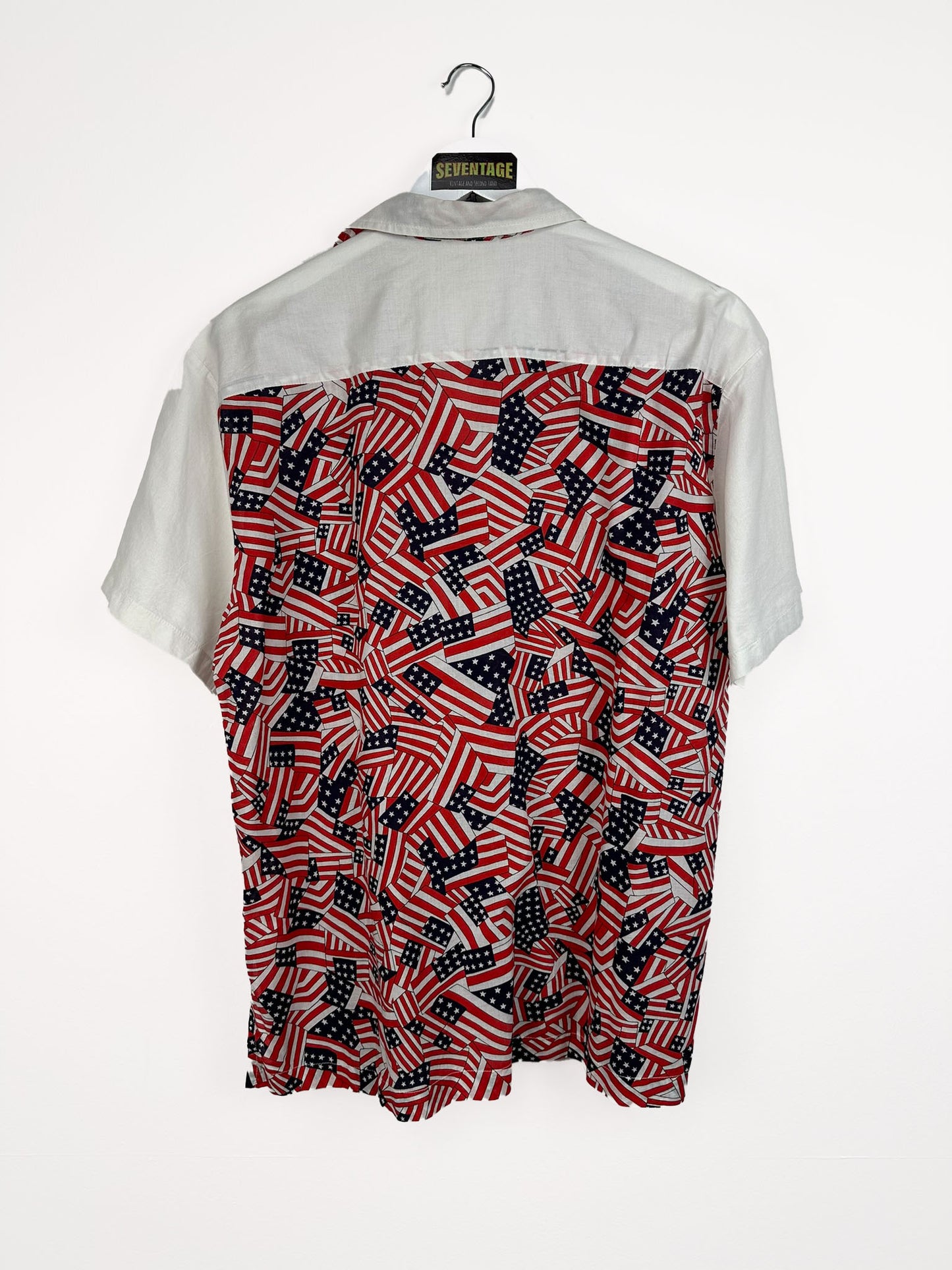 Camicia rossa Usa flag - L