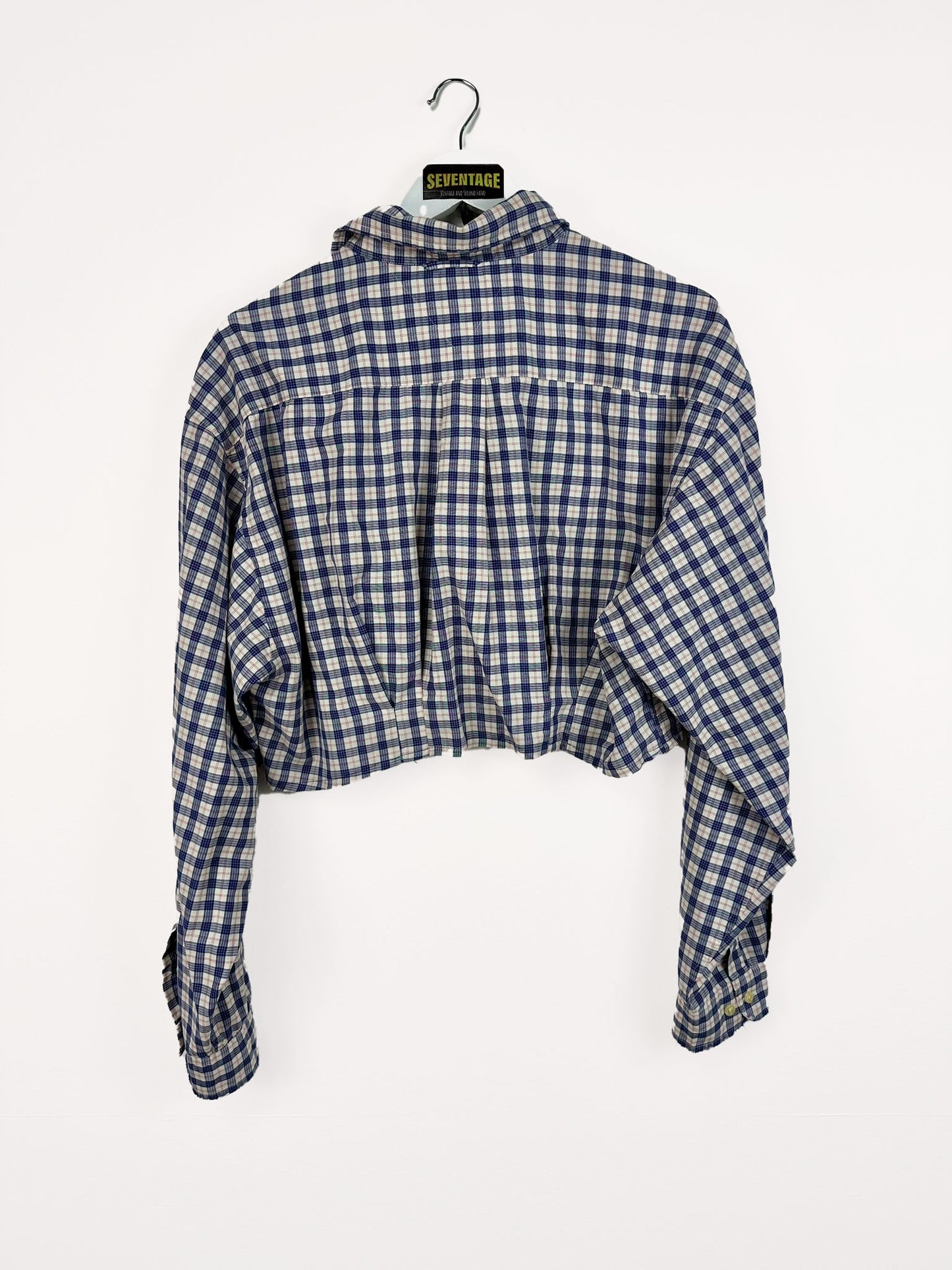 Camicia Tommy Hilfiger blu cropped donna - L