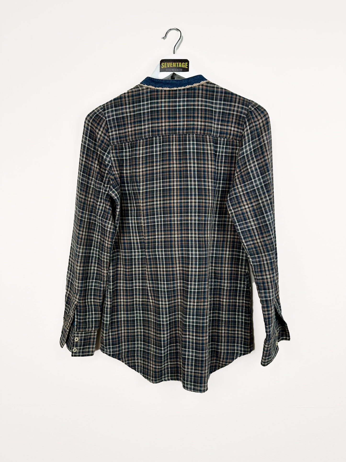 Camicia a quadri 90s donna - XL