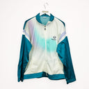 Felpa Sergio Tacchini bianca verde vintage - L