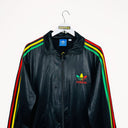 Felpa Adidas nera rasta Jamaica - L