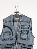 Gilet in denim jeans vintage - XL