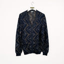 Maglione cardigan Missoni blu vintage - L