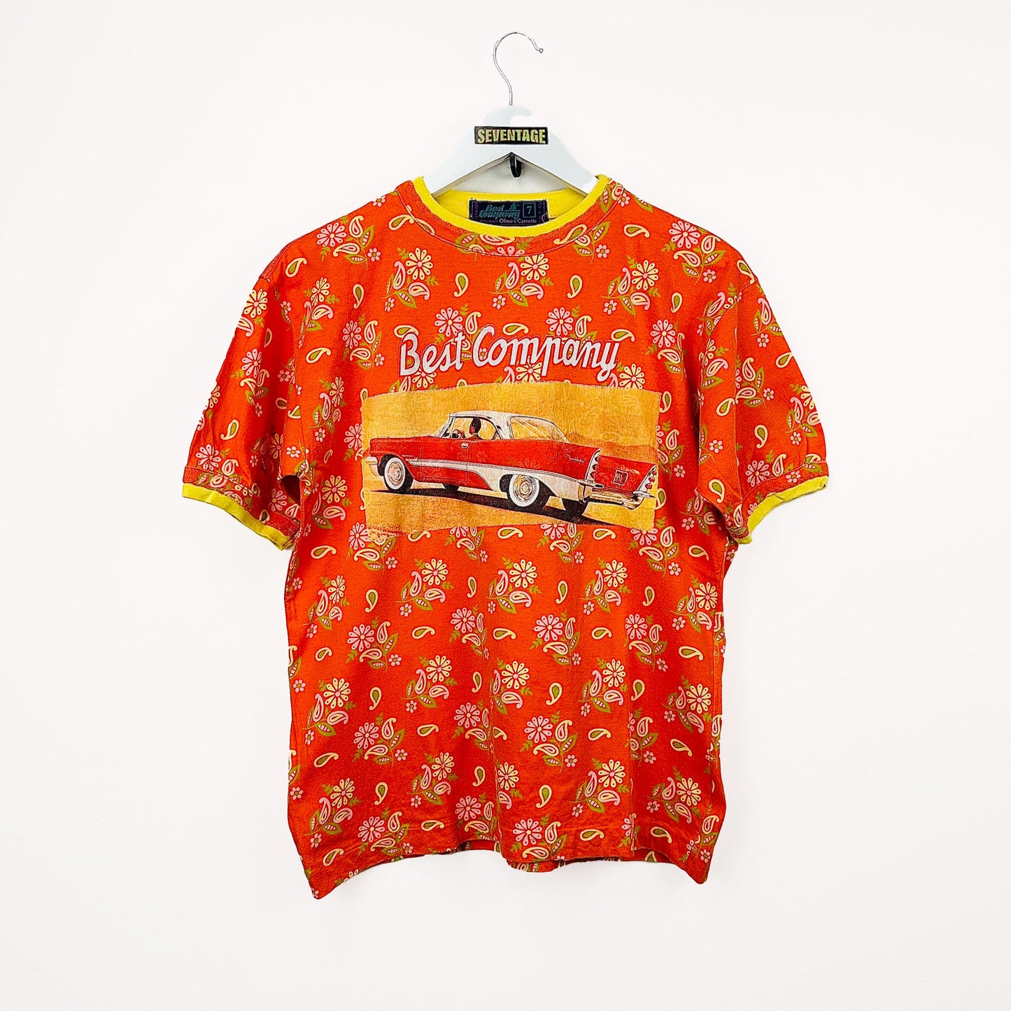 T-shirt Best Company arancio vintage - S