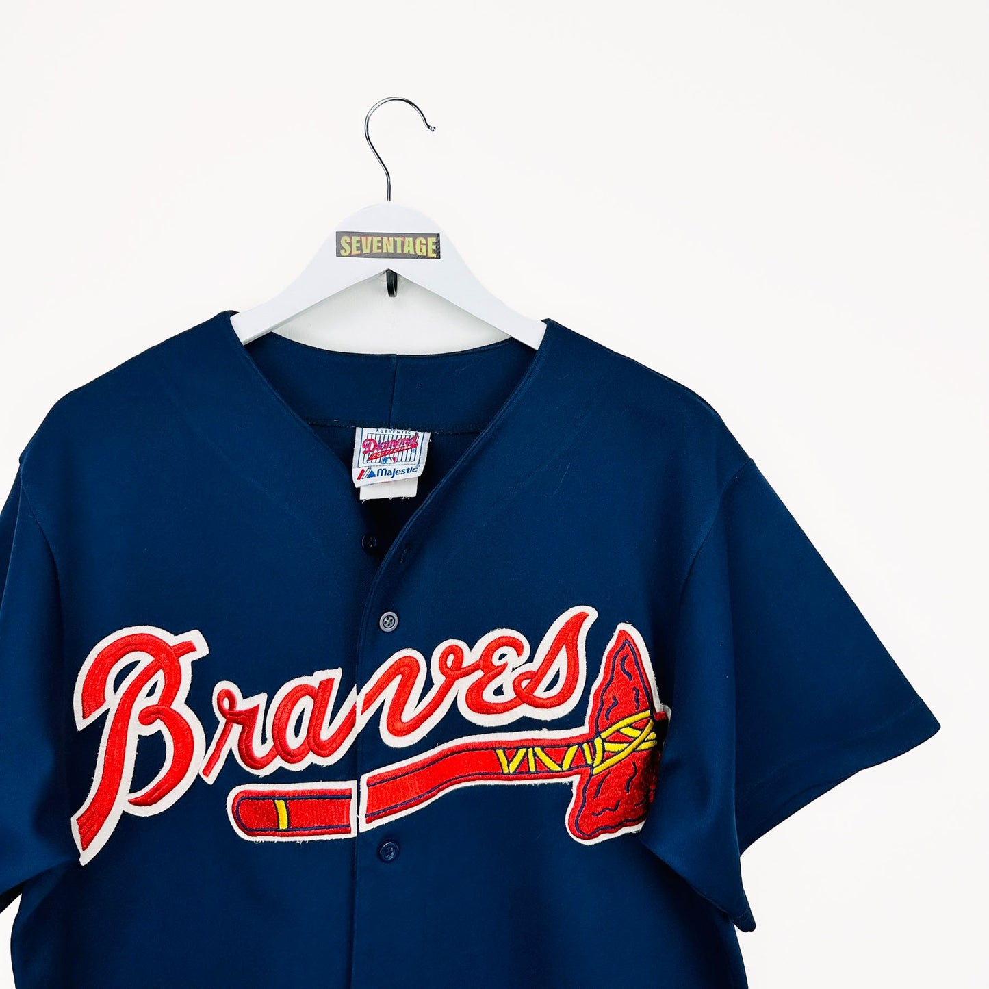 T-shirt jersey blu Majestic MLB Braves USA - L