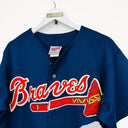 T-shirt jersey blu Majestic MLB Braves USA - L