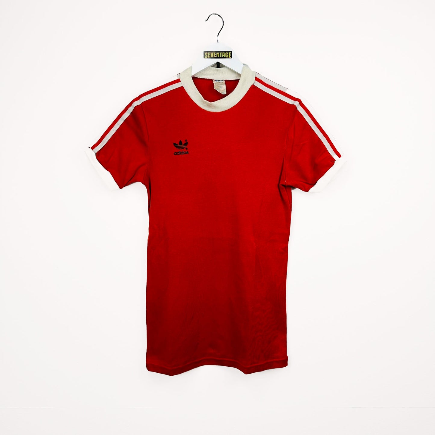 T-shirt Adidas rossa vintage 80s - M