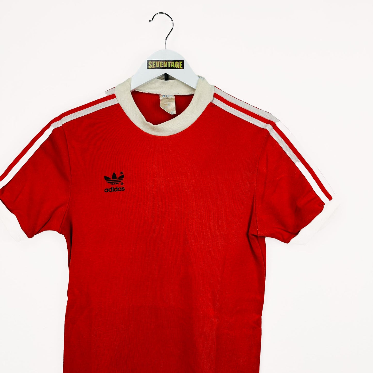 T-shirt Adidas rossa vintage 80s - M