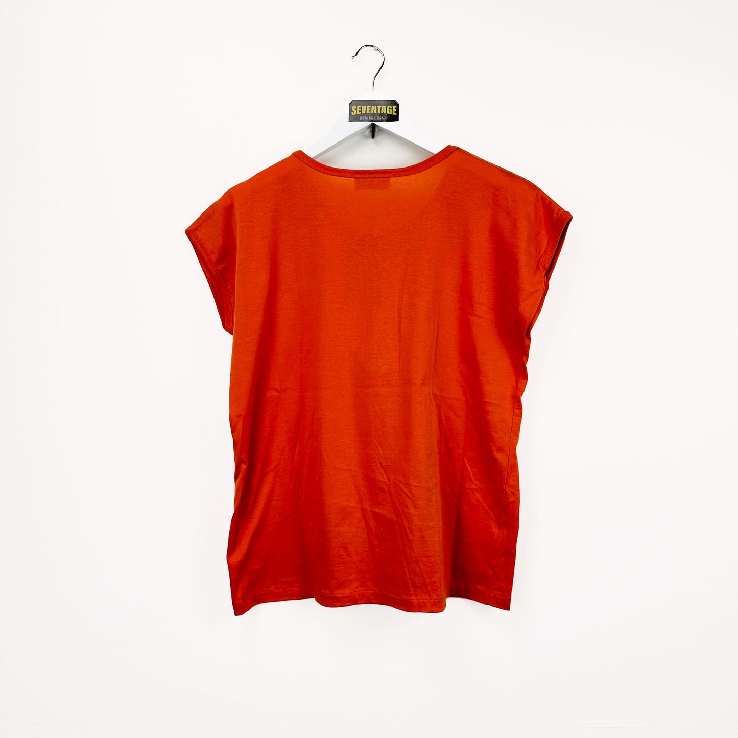 T-shirt Lacoste arancione vintage donna - L