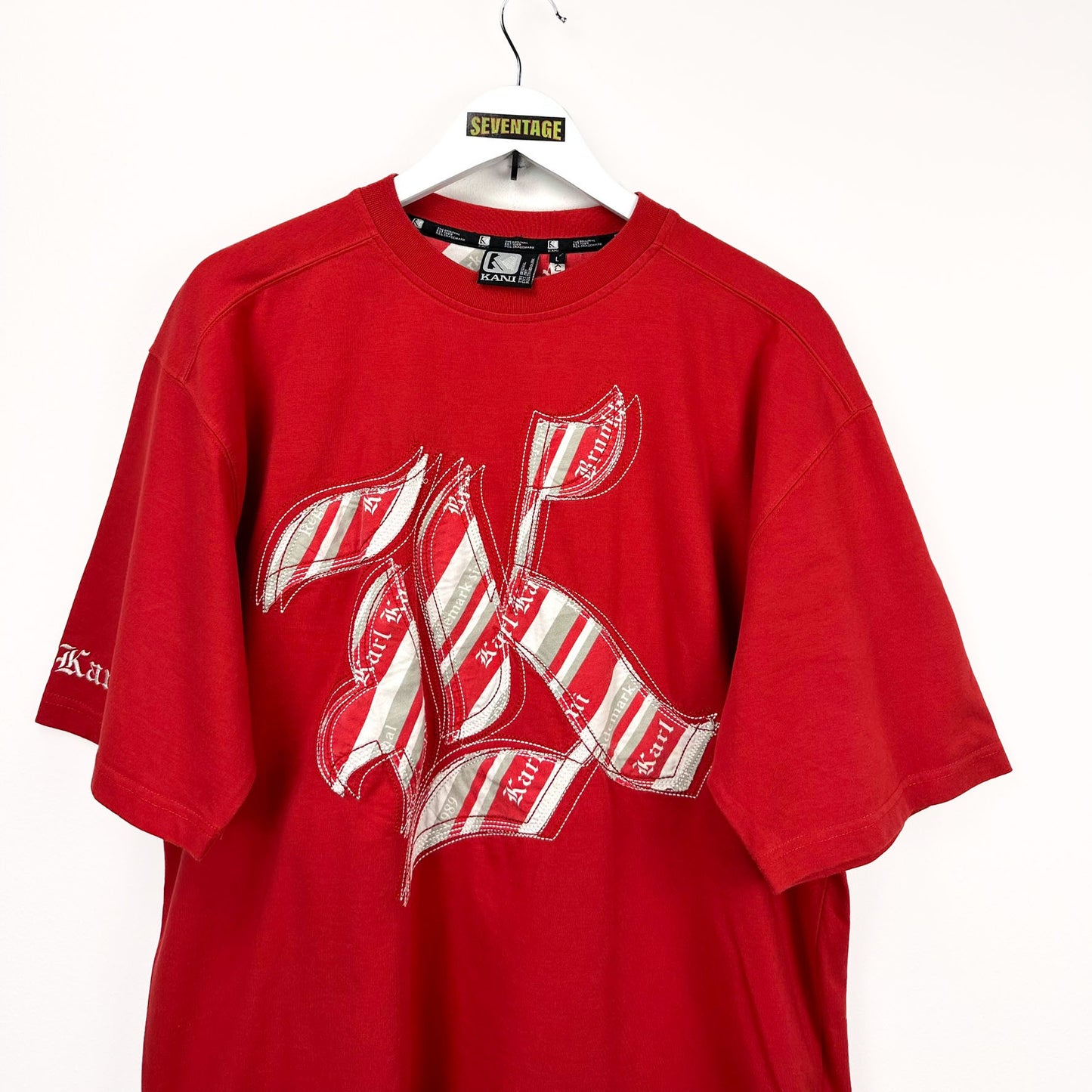 T-shirt rossa Karl Kani over - L