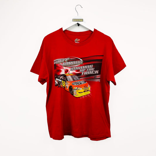 T-shirt nascar  USA rossa vintage - XL