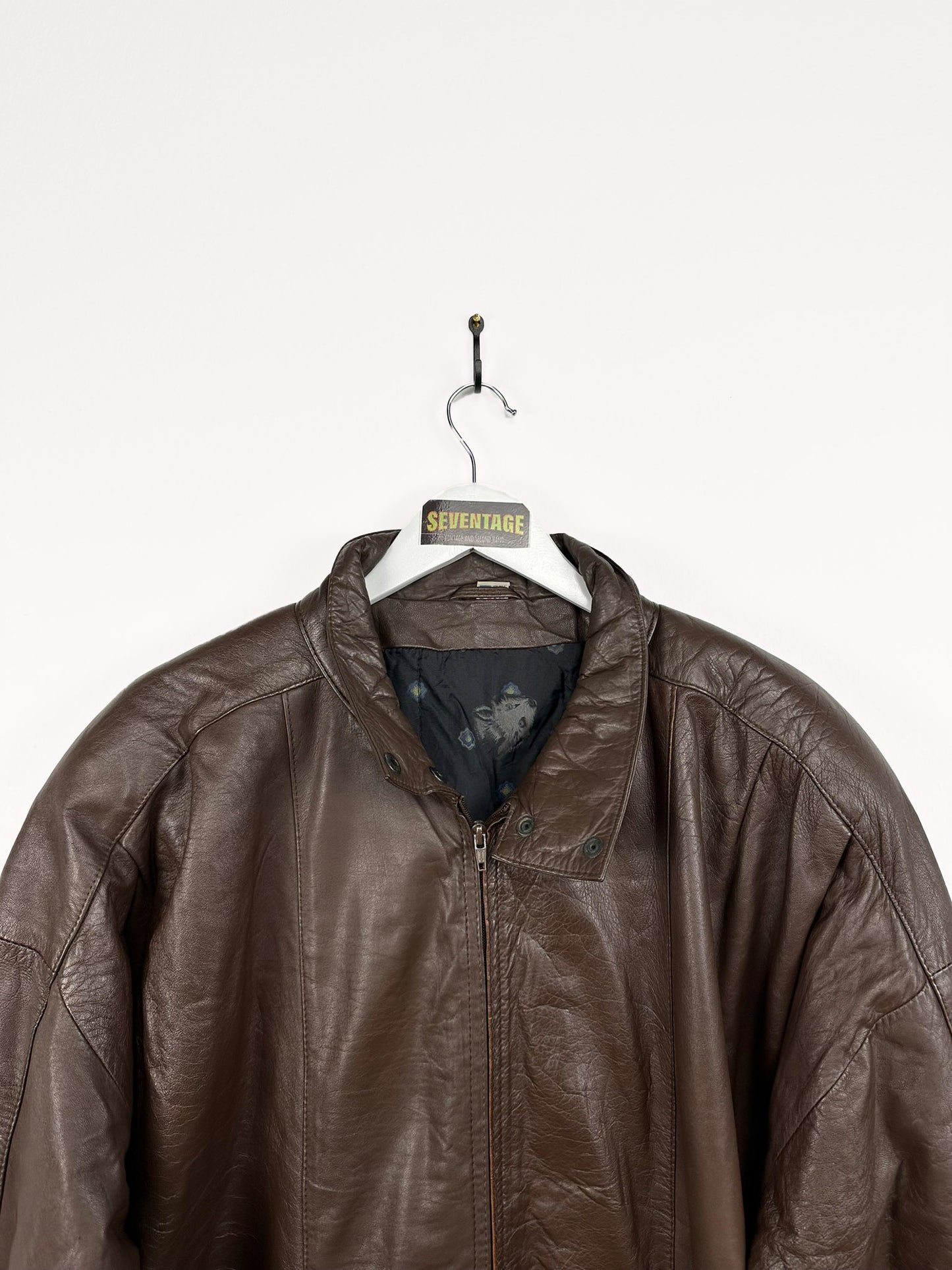 Trench in pelle marrone 07  - XXL