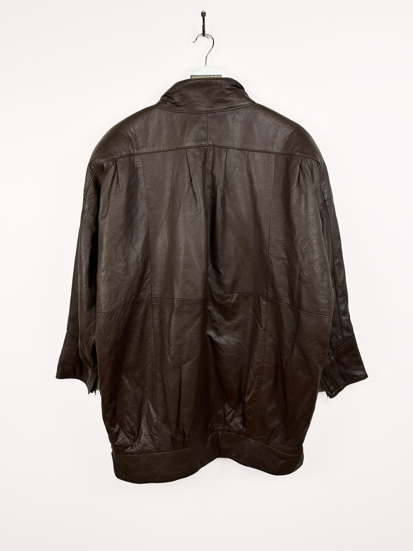 Trench in pelle marrone 07  - XXL