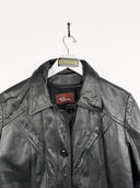 Trench in pelle nero donna (13) - M
