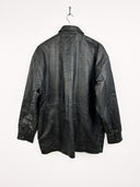 Trench in pelle nero (14) - XL