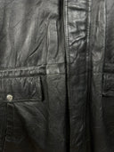 Trench in pelle nero (14) - XL