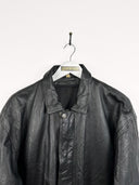 Trench in pelle nero (14) - XL