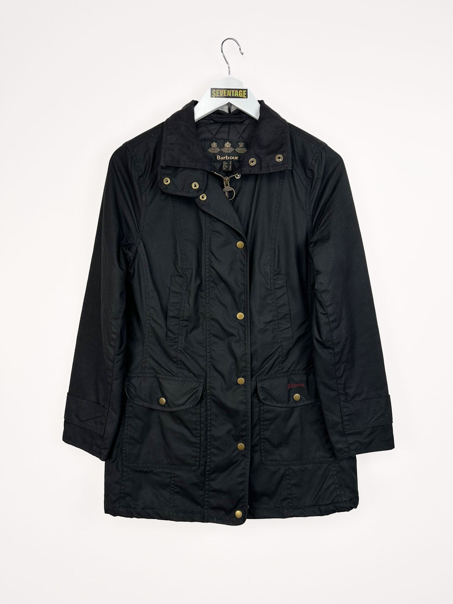 Cappotto Barbour nero donna - S