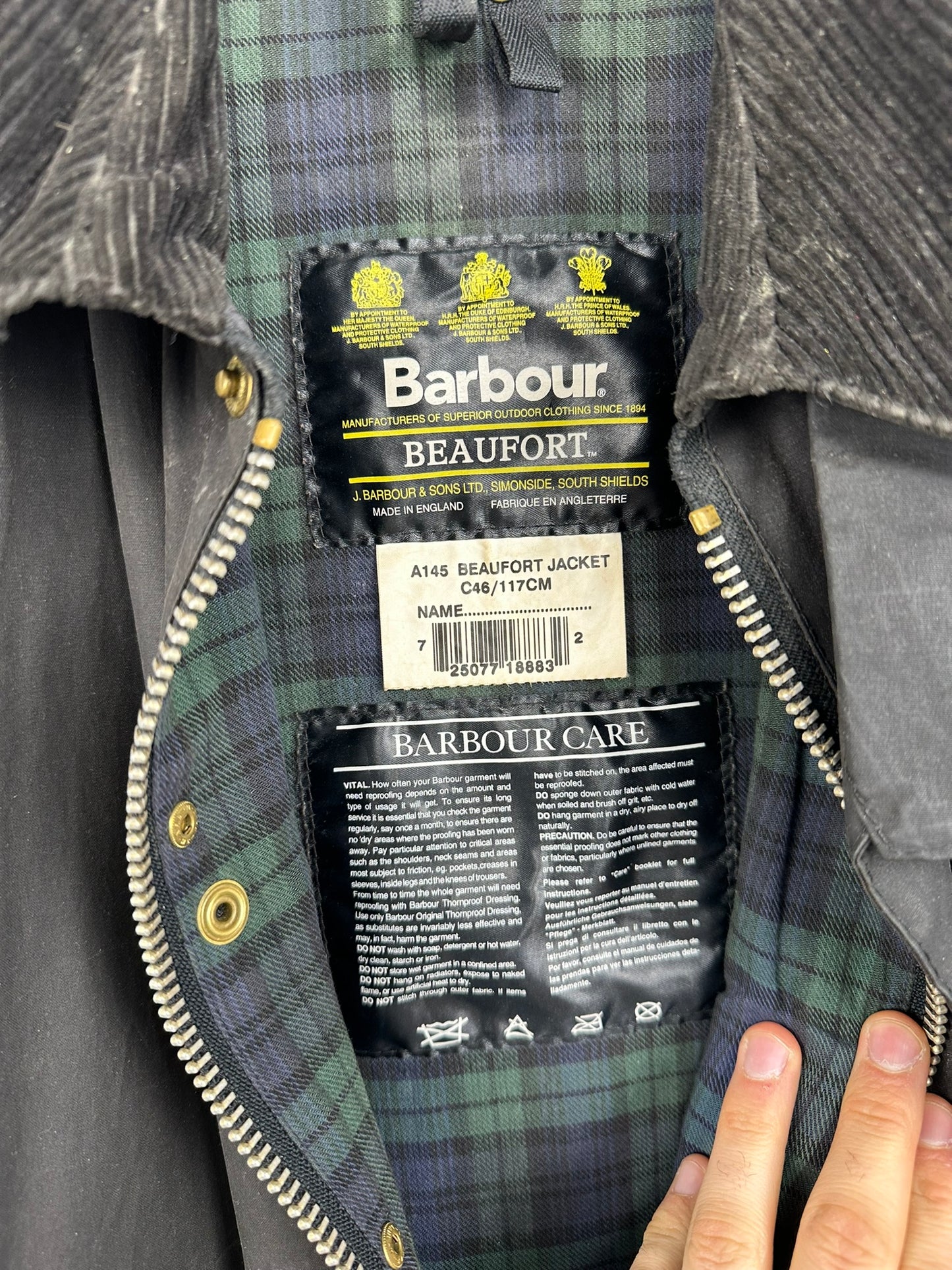Barbour Beaufort c46 blu (12) - L