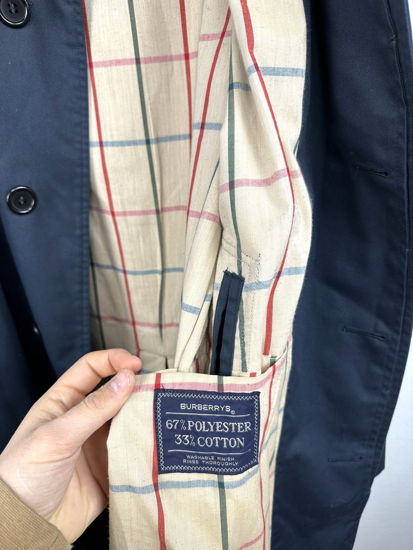 Trench Burberry blu 90s - M