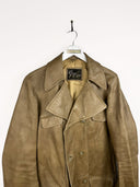 Trench in pelle grigio (32) - M