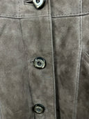 Montone lungo grigio donna - M