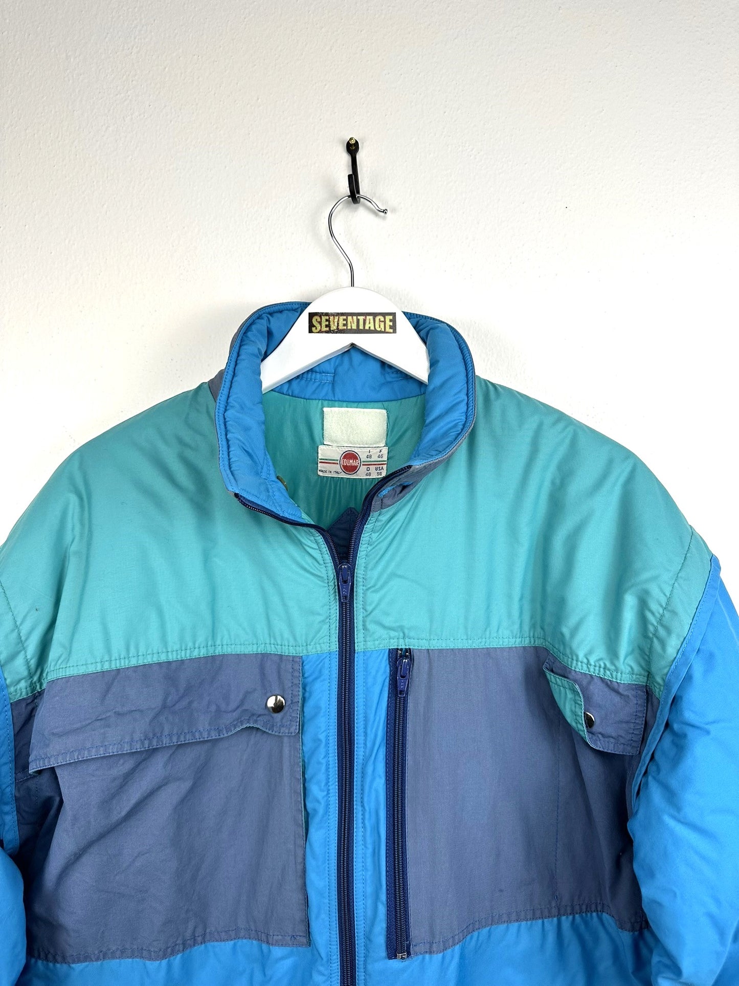 Piumino sci Colmar blu 80s - L