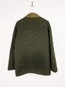 Cappotto trapuntato verde 90s - XL