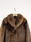Pelliccia in montone marrone - S