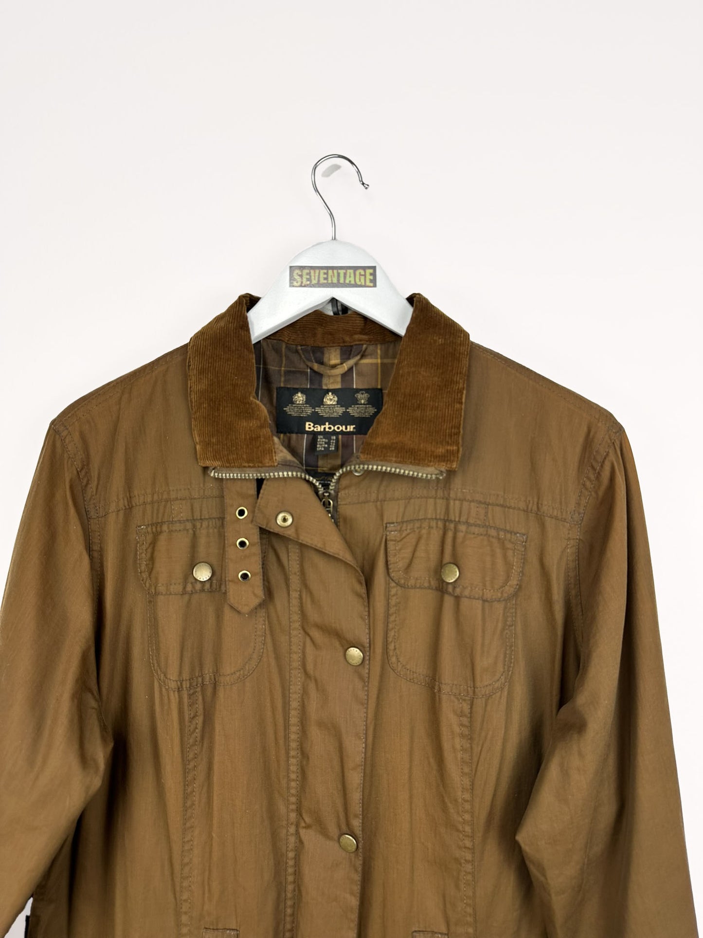 Trench Barbour marrone cerato - M