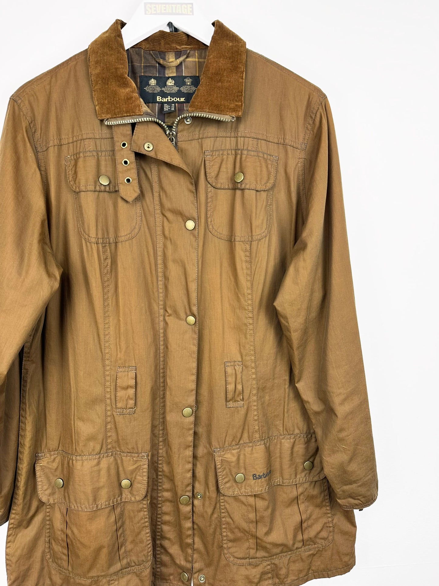 Trench Barbour marrone cerato - M