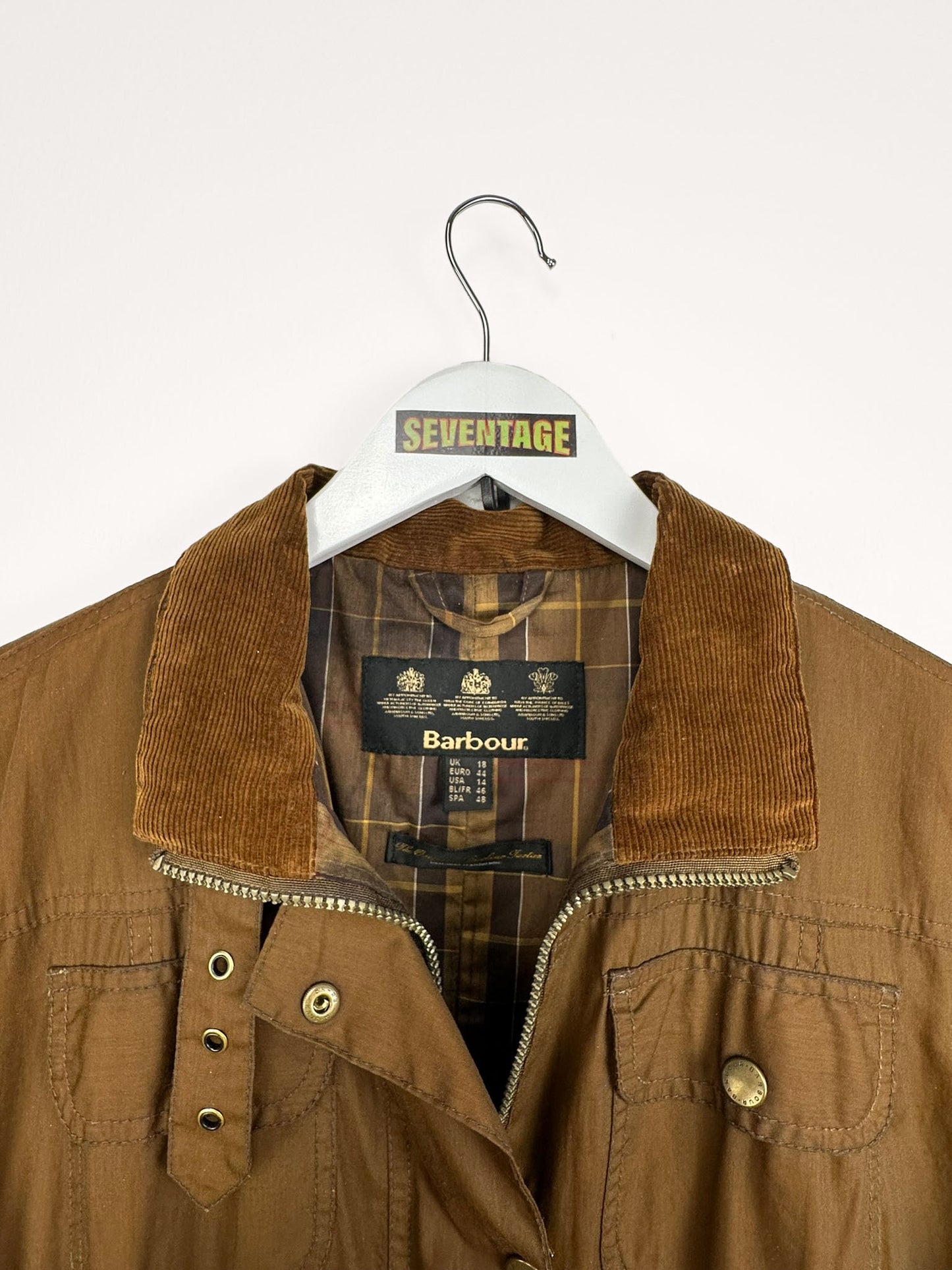 Trench Barbour marrone cerato - M