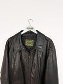 Trench marrone in pelle 90s - XL