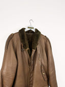 Montone lungo in vera pelle 90s - XL