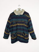 Cappotto blu in lana 00s - L