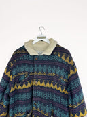 Cappotto blu in lana 00s - L