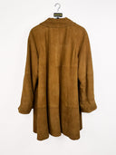 Trench in camoscio marrone donna - 46