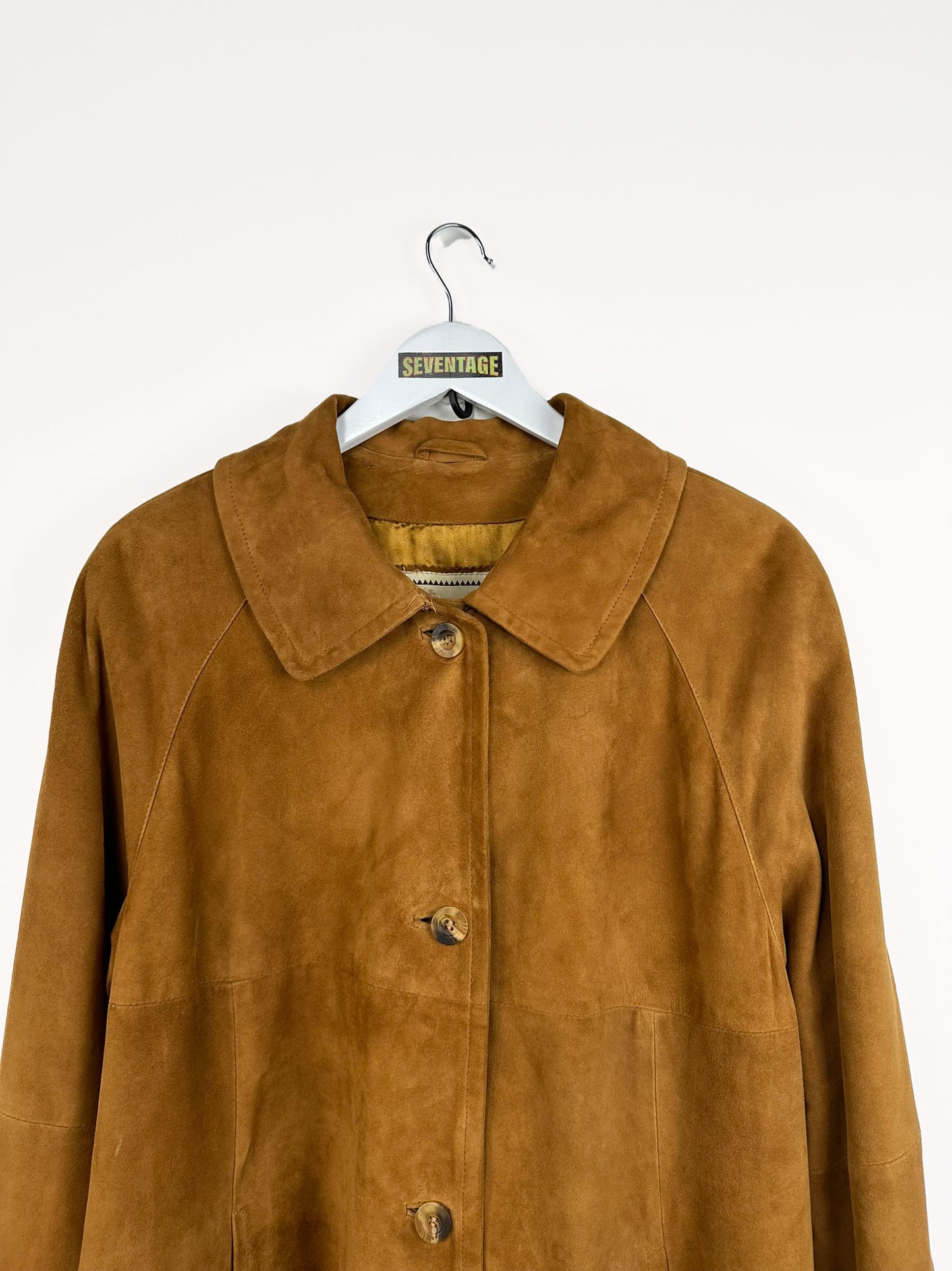 Trench in camoscio marrone donna - 46