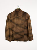 Giacca in camoscio marrone nera - L