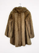 Pelliccia  lunga beige - M